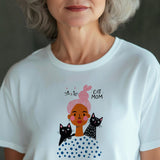Cat mom three cats Shirt, Gift For Cat Mom, Cat Gift For Mothers Day, Cat Mama Shirts, Cat Lover Shirt, New Cat Mom Shir