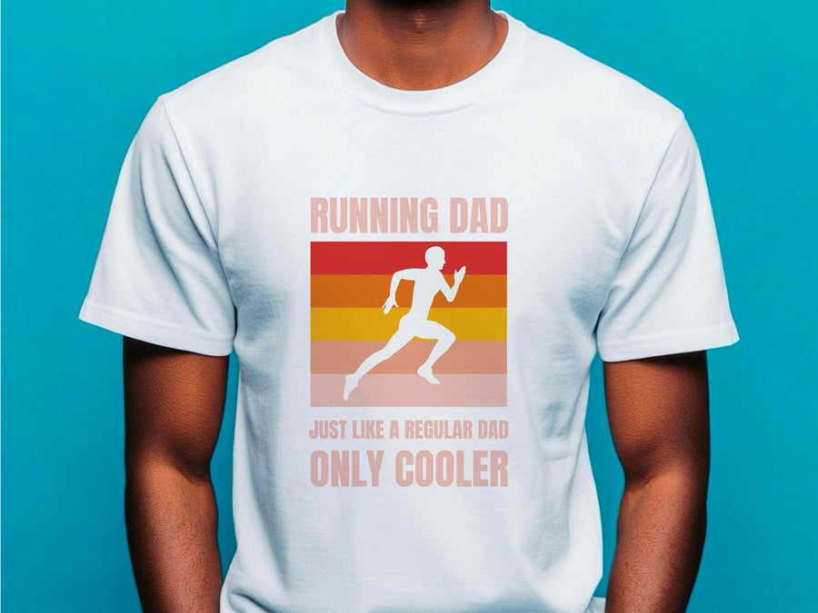 Running Dad Marathon Runner T-Shirt, Father's Day Gift