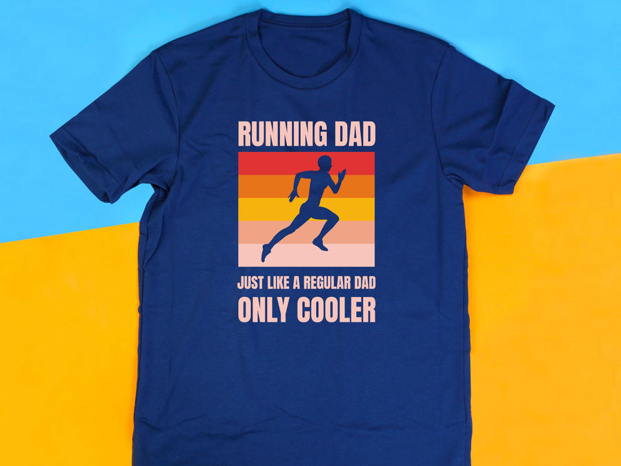 Running Dad Marathon Runner T-Shirt, Father's Day Gift