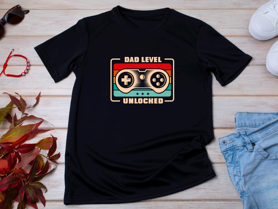 Dad Level Unlocked Gamer SVG t-shirt | Funny New Dad Game Controller tshirt | Father’s Day PNG | Gamer Dad Digital Downl