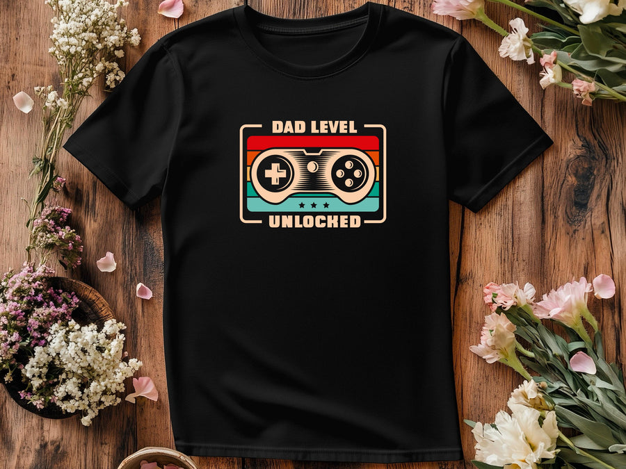 Dad Level Unlocked Gamer SVG t-shirt | Funny New Dad Game Controller tshirt | Father’s Day PNG | Gamer Dad Digital Downl