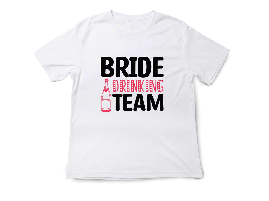 Bride Drinking Team Shirt – Bachelorette Party Tee – Rosé All Day T-Shirt – Bridal Shower Outfit – Bridesmaid Matching S
