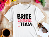 Bride Drinking Team Shirt – Bachelorette Party Tee – Rosé All Day T-Shirt – Bridal Shower Outfit – Bridesmaid Matching S