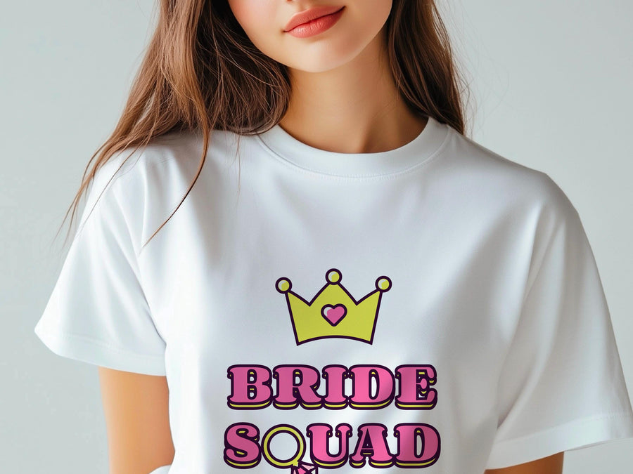 Bride Squad Shirt – Bachelorette Party T-Shirt – Bridesmaid Matching Tee – Bridal Shower Outfit – Team Bride Wedding Shi