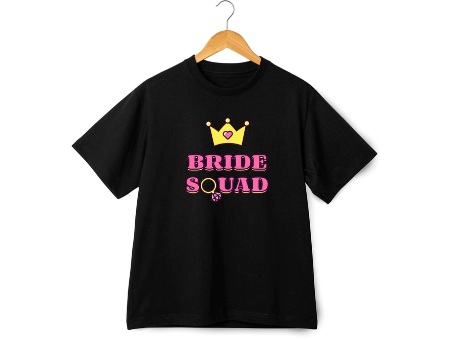 Bride Squad Shirt – Bachelorette Party T-Shirt – Bridesmaid Matching Tee – Bridal Shower Outfit – Team Bride Wedding Shi
