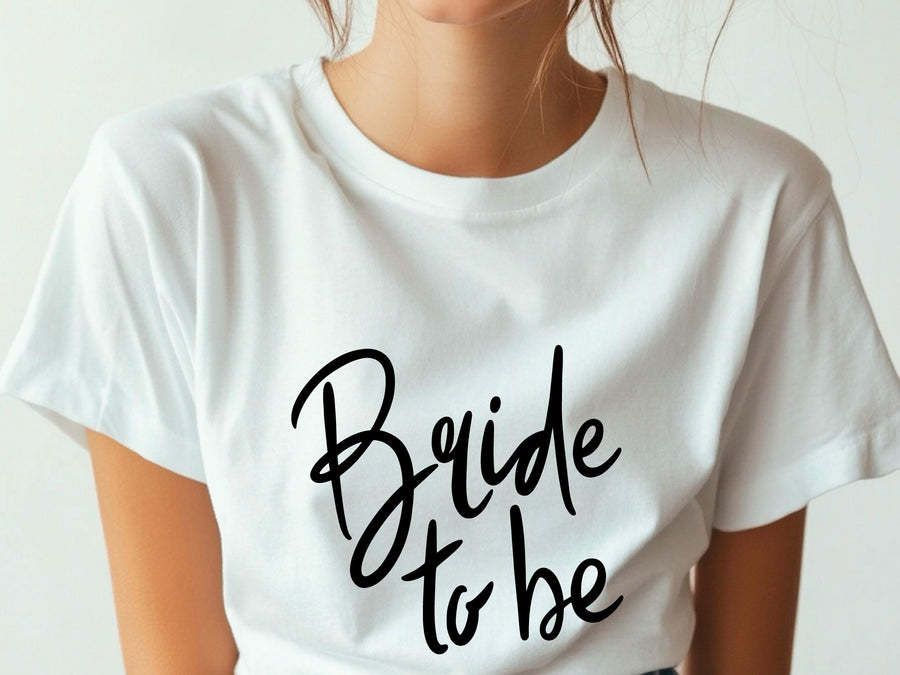 Bride to Be Shirt with Handwriting Font – Wedding T-Shirt – Bachelorette Party Tee – Bridal Shower Gift – Future Mrs Eng