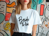 Bride to Be Shirt with Handwriting Font – Wedding T-Shirt – Bachelorette Party Tee – Bridal Shower Gift – Future Mrs Eng