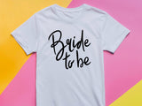 Bride to Be Shirt with Handwriting Font – Wedding T-Shirt – Bachelorette Party Tee – Bridal Shower Gift – Future Mrs Eng