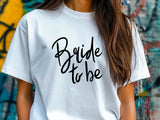 Bride to Be Shirt with Handwriting Font – Wedding T-Shirt – Bachelorette Party Tee – Bridal Shower Gift – Future Mrs Eng