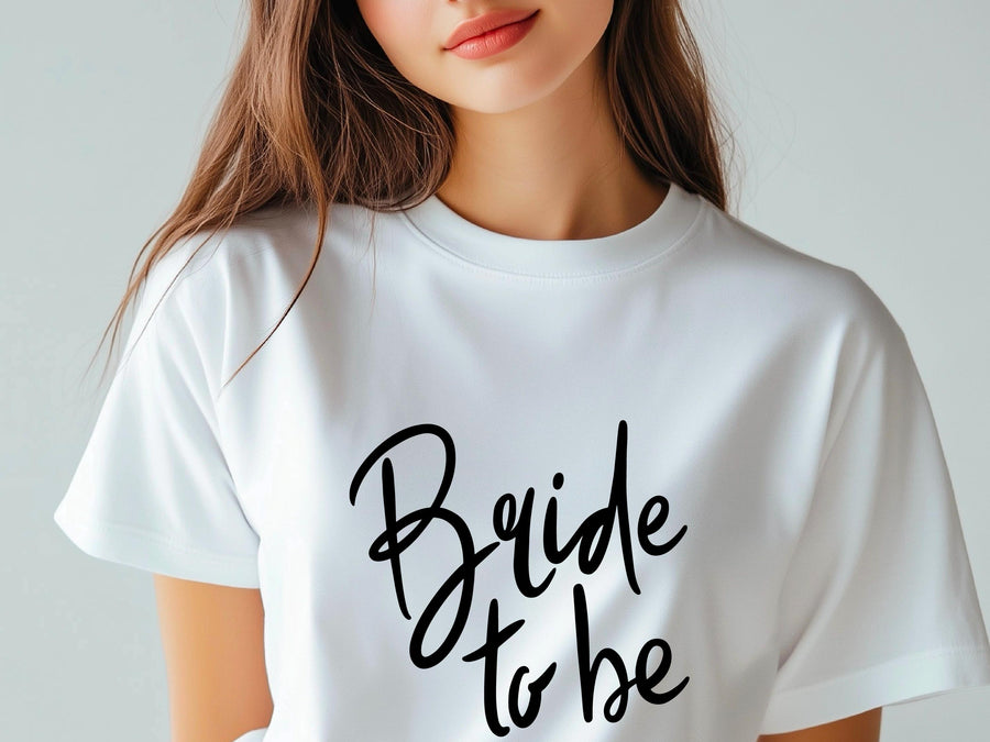 Bride to Be Shirt with Handwriting Font – Wedding T-Shirt – Bachelorette Party Tee – Bridal Shower Gift – Future Mrs Eng
