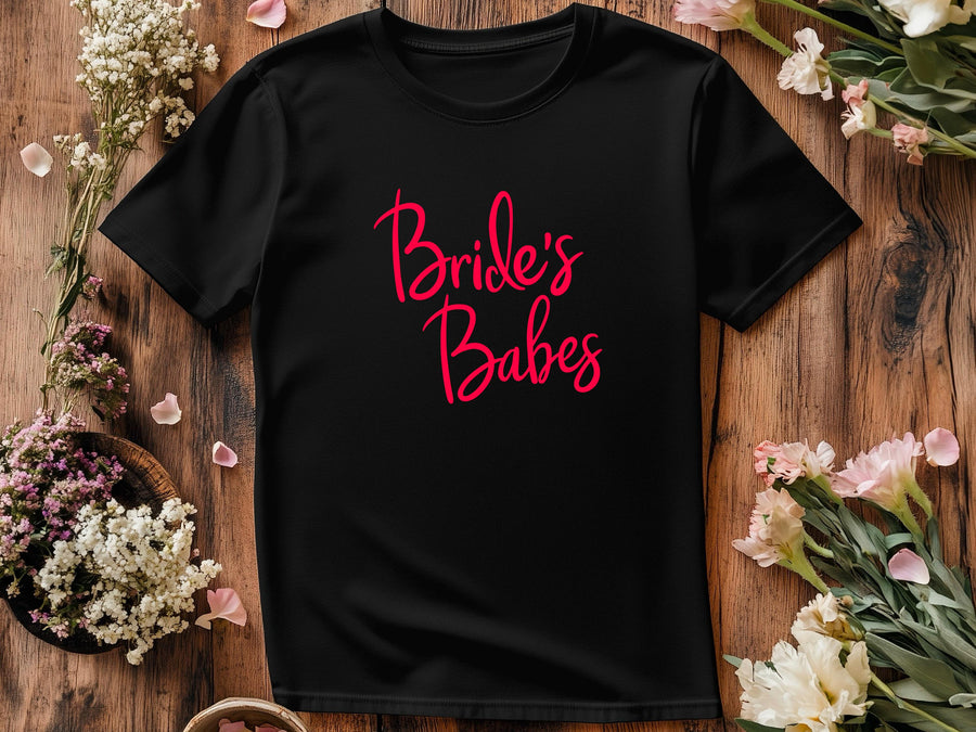 Bride’s Babes Shirt – Bridesmaid Wedding T-Shirt – Bachelorette Party Matching Tee – Bridal Party Gift – Team Bride Shir