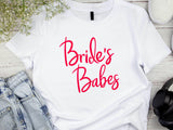 Bride’s Babes Shirt – Bridesmaid Wedding T-Shirt – Bachelorette Party Matching Tee – Bridal Party Gift – Team Bride Shir