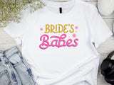Bride’s Babes Pink Shirt – Bridesmaid T-Shirt – Bachelorette Party Matching Tee – Bridal Shower Outfit – Team Bride Shir