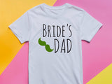 Father of the Bride Shirt – Bride’s Dad T-Shirt – Funny Wedding Tee with Mustache – Gift for Bride’s Father – Green Wedd