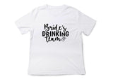 Bride’s Drinking Team Shirt – Bachelorette Party T-Shirt – Bridal Party Matching Tee – Team Bride Outfit – Wedding Squad