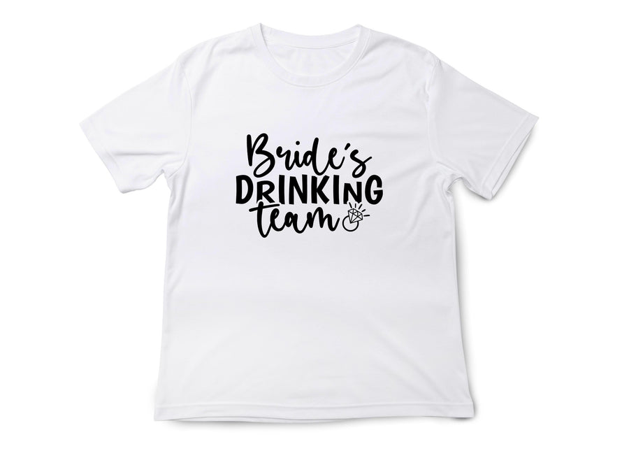 Bride’s Drinking Team Shirt – Bachelorette Party T-Shirt – Bridal Party Matching Tee – Team Bride Outfit – Wedding Squad