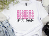 Grandma of the Bride T-Shirt – Wedding Party Shirt for Grandmother – Bridal Family Matching Tee – Gift from Bride – Wedd