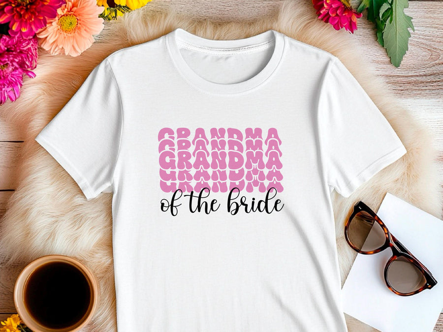 Grandma of the Bride T-Shirt – Wedding Party Shirt for Grandmother – Bridal Family Matching Tee – Gift from Bride – Wedd