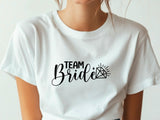 Team Bride Shirt – Black Diamond Wedding T-Shirt – Bachelorette Party Tee – Matching Bridal Squad Shirt – Bride Tribe Ou