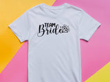 Team Bride Shirt – Black Diamond Wedding T-Shirt – Bachelorette Party Tee – Matching Bridal Squad Shirt – Bride Tribe Ou