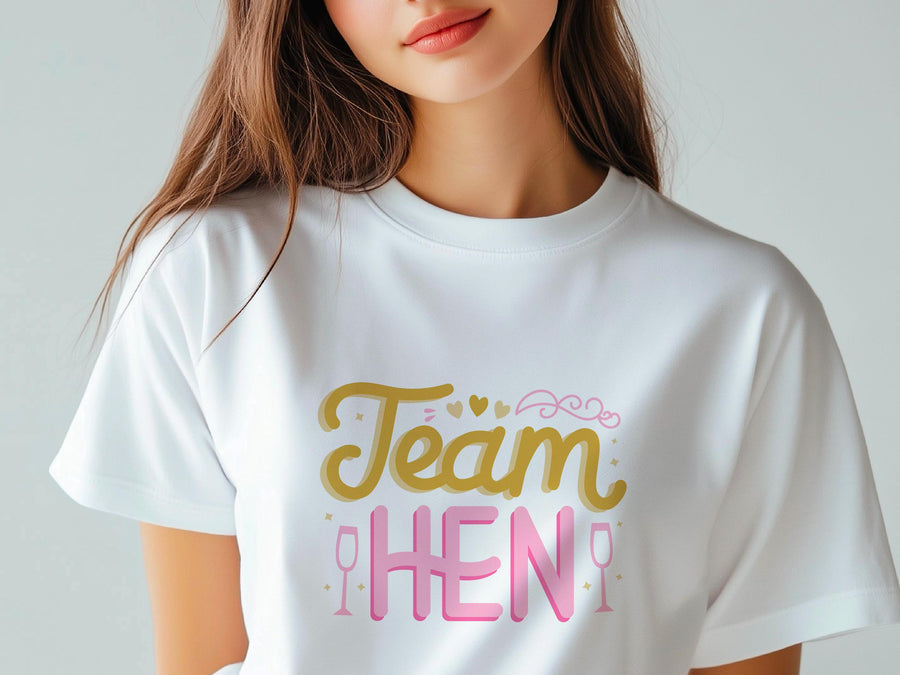 Team Hen Shirt – Hen Party T-Shirt – Bride Squad Tee – Bachelorette Party Shirt – Matching Bridal Party Shirts – UK Wedd