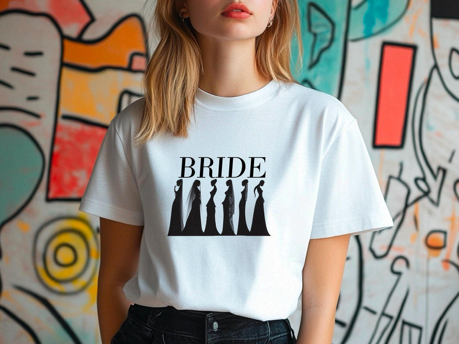 Bride Fashion T-Shirt – Wedding Day Tee – Stylish Bride Shirt – Bridal Shower Gift – Engagement Outfit – Bachelorette To
