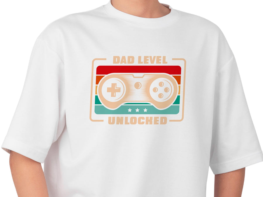 Dad Level Unlocked Gamer SVG t-shirt | Funny New Dad Game Controller tshirt | Father’s Day PNG | Gamer Dad Digital Downl