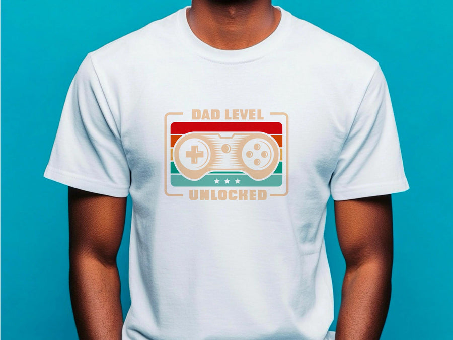 Dad Level Unlocked Gamer SVG t-shirt | Funny New Dad Game Controller tshirt | Father’s Day PNG | Gamer Dad Digital Downl