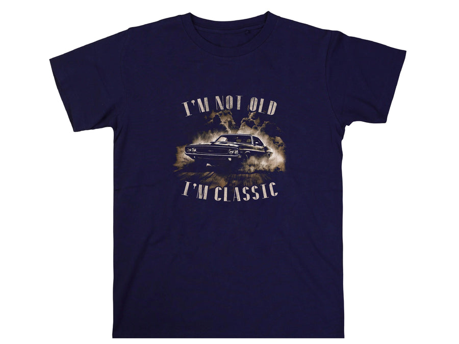 Funny Fathers Day Shirt – I'm Not Old I'm Classic – Vintage Car Dad Tee – Retro Gift for Him – Cool Car Lover Sh