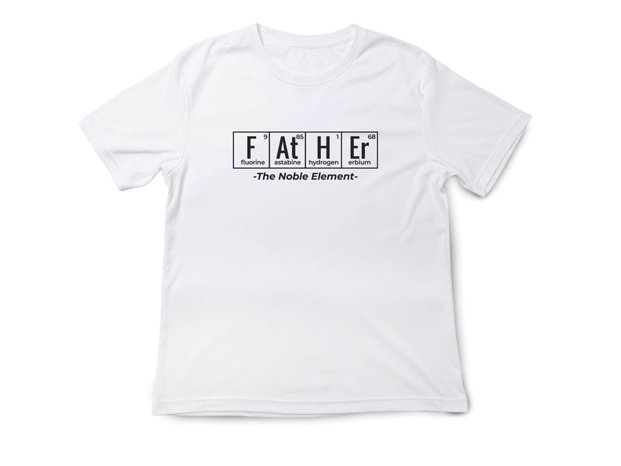 Science Dad T-Shirt – Noble Element Periodic Table, Chemistry Gift