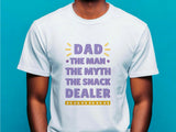 Fathers Day Dad T-Shirt – The Man The Myth Funny Dad Gift