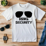 Ring Security T-Shirt – Ring Bearer Shirt – Wedding Party Tee – Hen Party Outfit – Bride Squad Shirt – Funny Wedding Gif