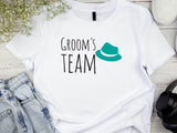 Groom’s Team T-Shirt – Green Hat Wedding Shirt for Men – Funny Bachelor Party Tee – Groomsman Outfit – Wedding Squad Shi