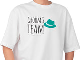 Groom’s Team T-Shirt – Green Hat Wedding Shirt for Men – Funny Bachelor Party Tee – Groomsman Outfit – Wedding Squad Shi