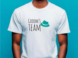 Groom’s Team T-Shirt – Green Hat Wedding Shirt for Men – Funny Bachelor Party Tee – Groomsman Outfit – Wedding Squad Shi