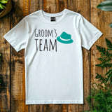 Groom’s Team T-Shirt – Green Hat Wedding Shirt for Men – Funny Bachelor Party Tee – Groomsman Outfit – Wedding Squad Shi