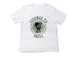 License to Grill Shirt – Funny Dad BBQ T-Shirt – Fathers Day Gift for Him – Grill Master Tee – Mens Cooking Shirt