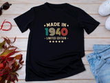 85th Birthday T-Shirt | Vintage 1940 Limited Edition | Funny 85th Gift for Men | Classic 85th Shirt for Him