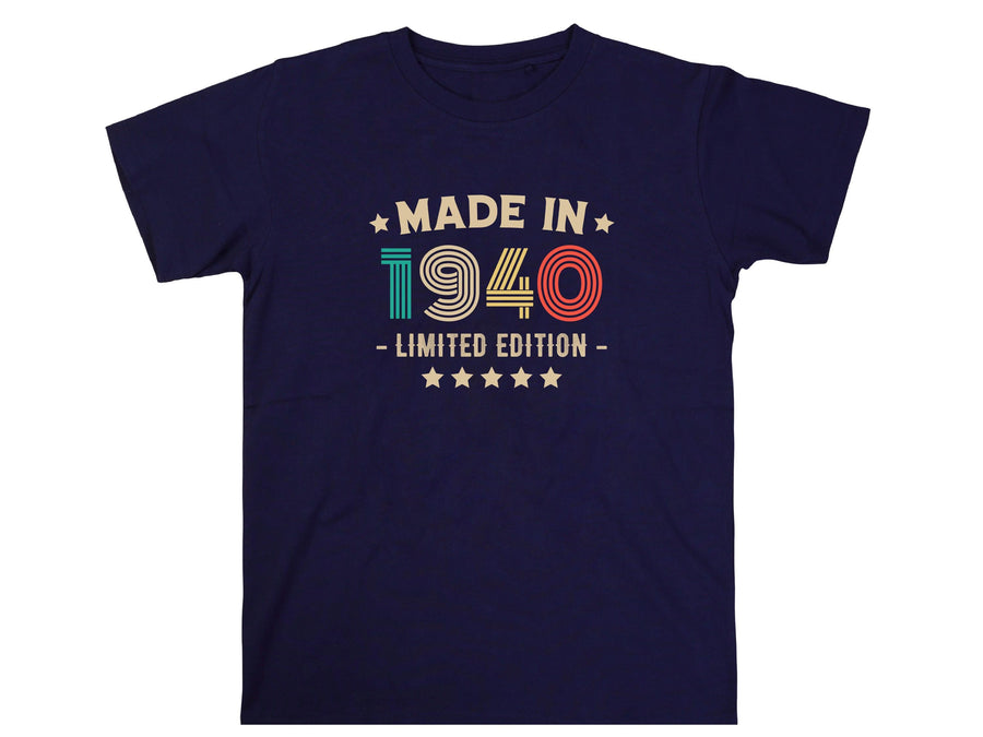 85th Birthday T-Shirt | Vintage 1940 Limited Edition | Funny 85th Gift for Men | Classic 85th Shirt for Him