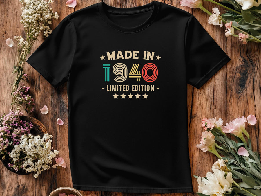 85th Birthday T-Shirt | Vintage 1940 Limited Edition | Funny 85th Gift for Men | Classic 85th Shirt for Him