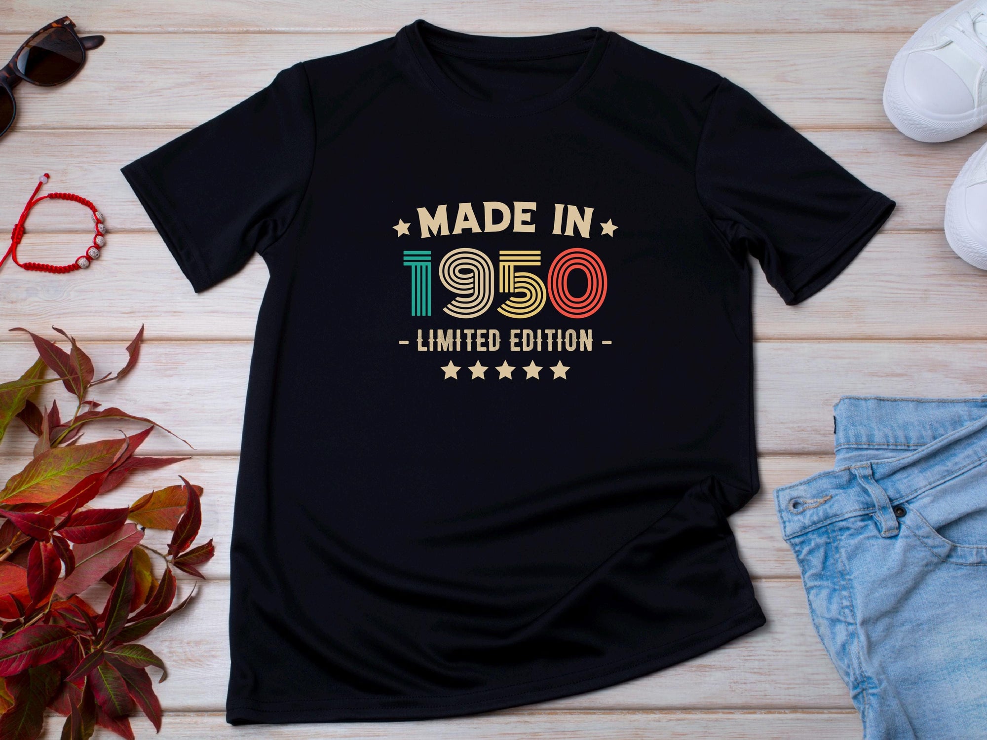 75th Birthday T-Shirt | Vintage 1950 Limited Edition | Funny 75th Gift for Men | Classic 75th Shirt for Him