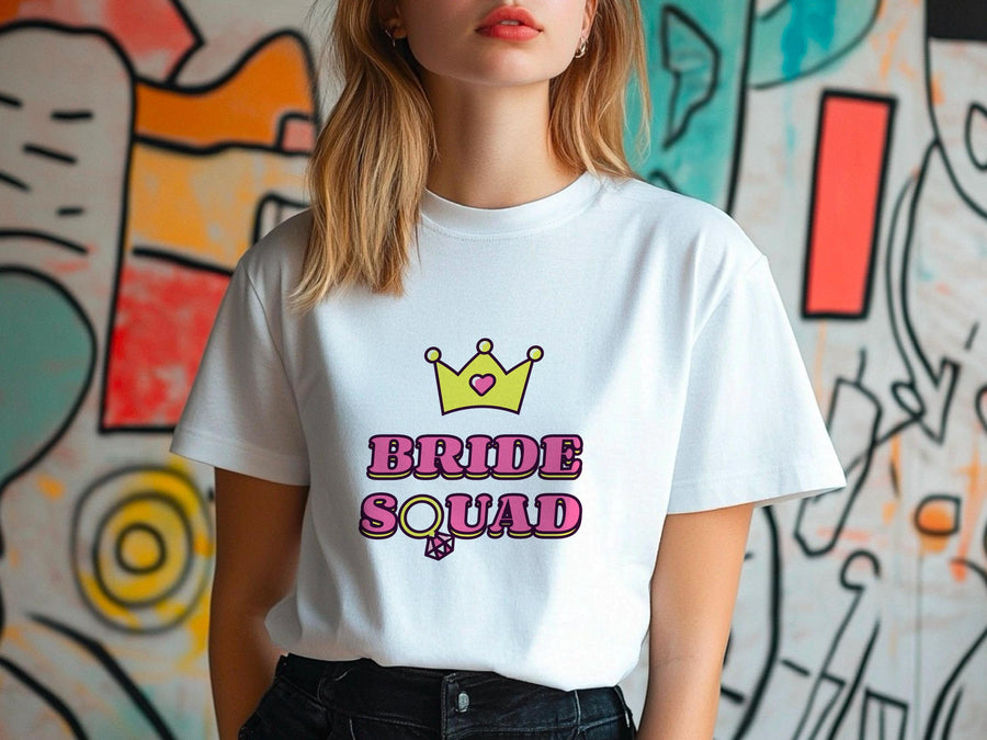 Bride Squad Shirt – Bachelorette Party T-Shirt – Bridesmaid Matching Tee – Bridal Shower Outfit – Team Bride Wedding Shi