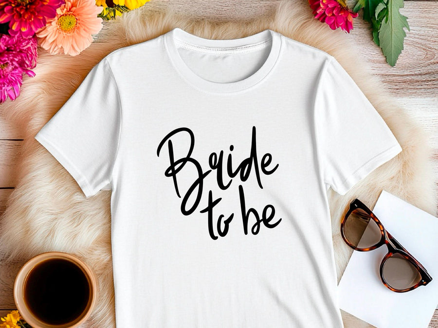 Bride to Be Shirt with Handwriting Font – Wedding T-Shirt – Bachelorette Party Tee – Bridal Shower Gift – Future Mrs Eng
