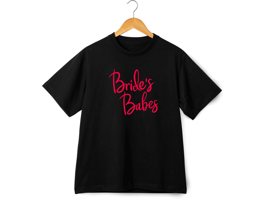 Bride’s Babes Shirt – Bridesmaid Wedding T-Shirt – Bachelorette Party Matching Tee – Bridal Party Gift – Team Bride Shir
