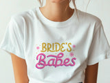Bride’s Babes Pink Shirt – Bridesmaid T-Shirt – Bachelorette Party Matching Tee – Bridal Shower Outfit – Team Bride Shir