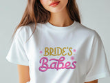 Bride’s Babes Pink Shirt – Bridesmaid T-Shirt – Bachelorette Party Matching Tee – Bridal Shower Outfit – Team Bride Shir
