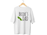 Father of the Bride Shirt – Bride’s Dad T-Shirt – Funny Wedding Tee with Mustache – Gift for Bride’s Father – Green Wedd