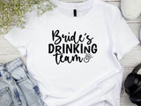 Bride’s Drinking Team Shirt – Bachelorette Party T-Shirt – Bridal Party Matching Tee – Team Bride Outfit – Wedding Squad