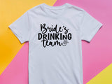 Bride’s Drinking Team Shirt – Bachelorette Party T-Shirt – Bridal Party Matching Tee – Team Bride Outfit – Wedding Squad