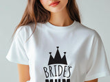 Bride’s Mum Wedding Shirt – Mother of the Bride T-Shirt – Heart and Crown Design – Bridal Party Tee – Mum of the Bride G